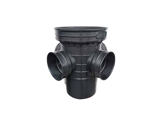 沉泥式四通井座